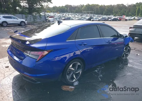 2022 Hyundai Elantra Hybrid Limited из США, поврежденный, VIN KMHLN4AJ5NU025680